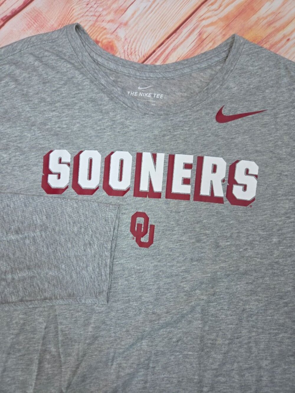 Oklahoma Sooners Nike Long-Sleeve T-shirt 3XL Athletic Cut Gray